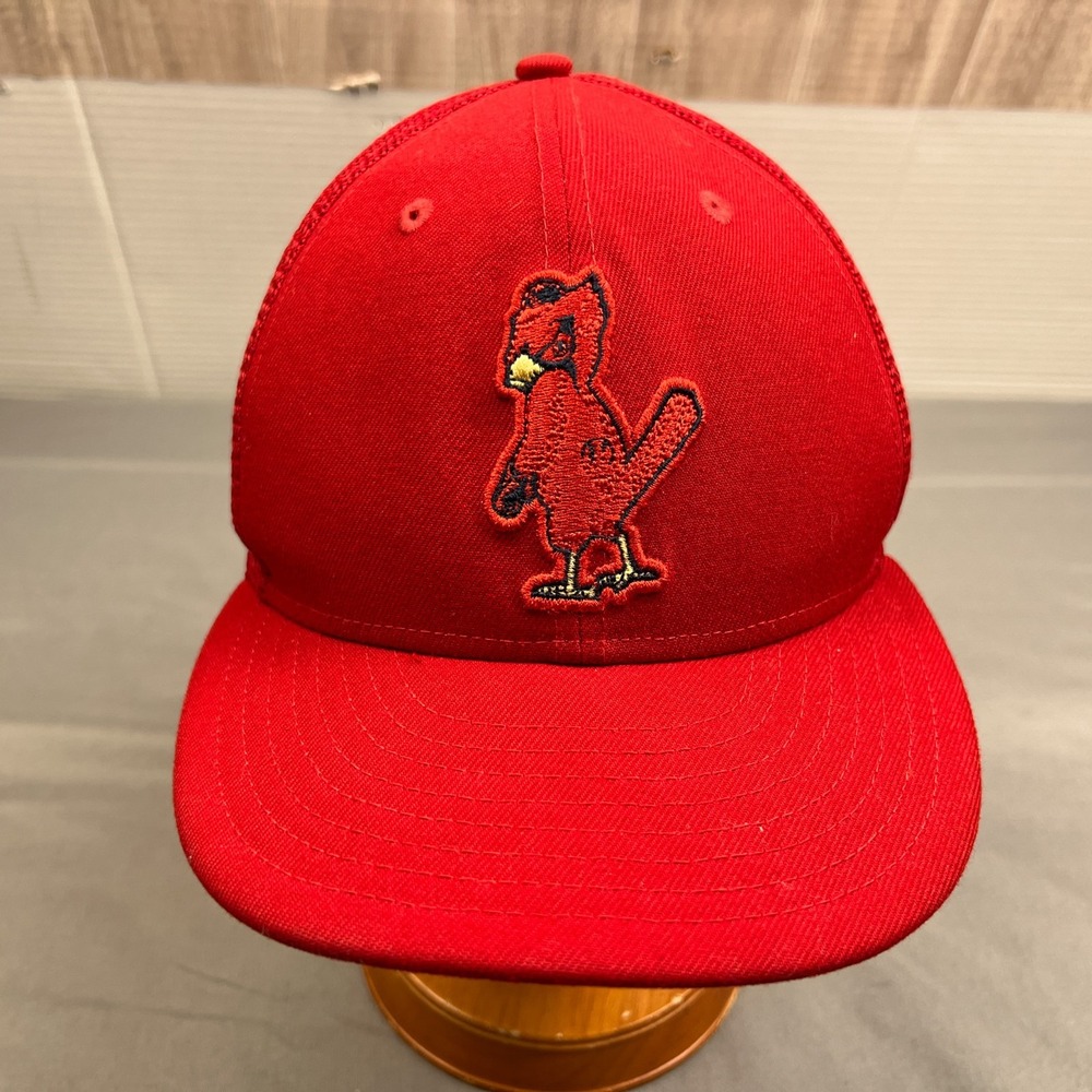 New Era 59Fifty MLB St. Louis Cardinals Bird Logo Cap Adult Fitted 7 1/2 Red Hat